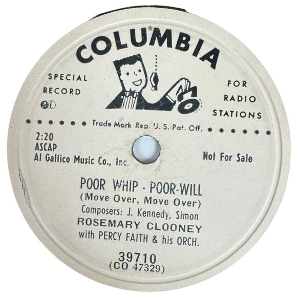 Rosemary Clooney Half As Much / Poor Whip-Poor-Will 39710 Columbia Rare Shellac - Picture 4 of 4
